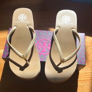 Tan Tory Burch sandals